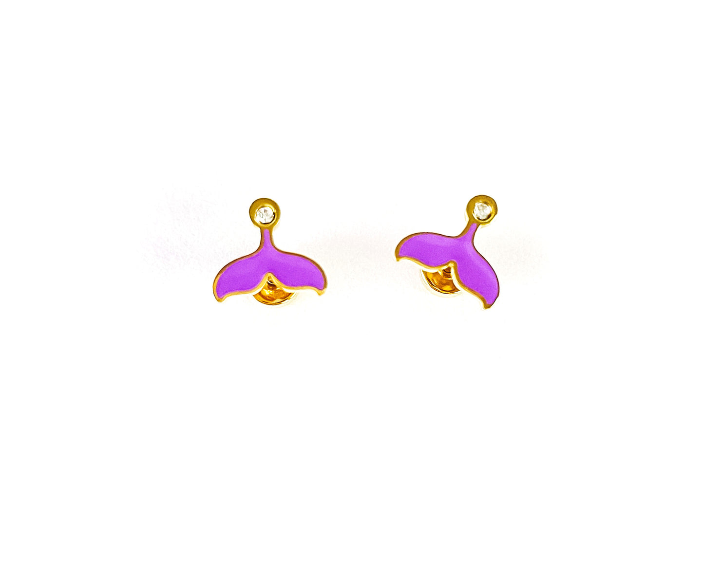 MERMAID TAIL STUD EARRINGS
