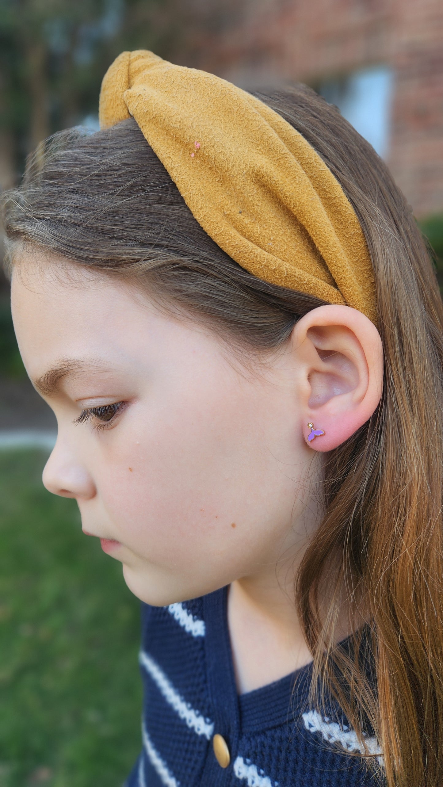 MERMAID TAIL STUD EARRINGS