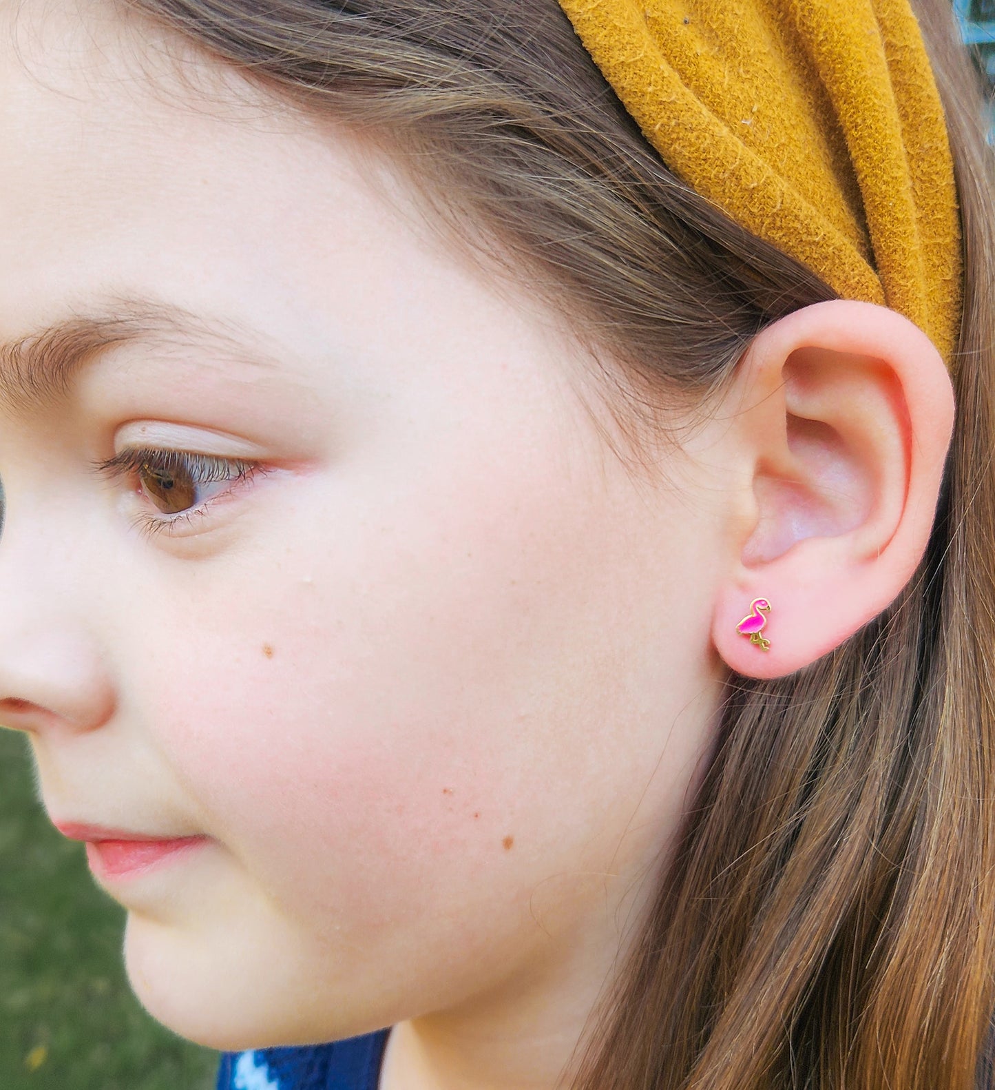 FLAMINGO STUD EARRINGS