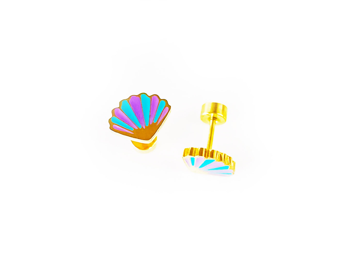 SEASHELL STUD EARRINGS