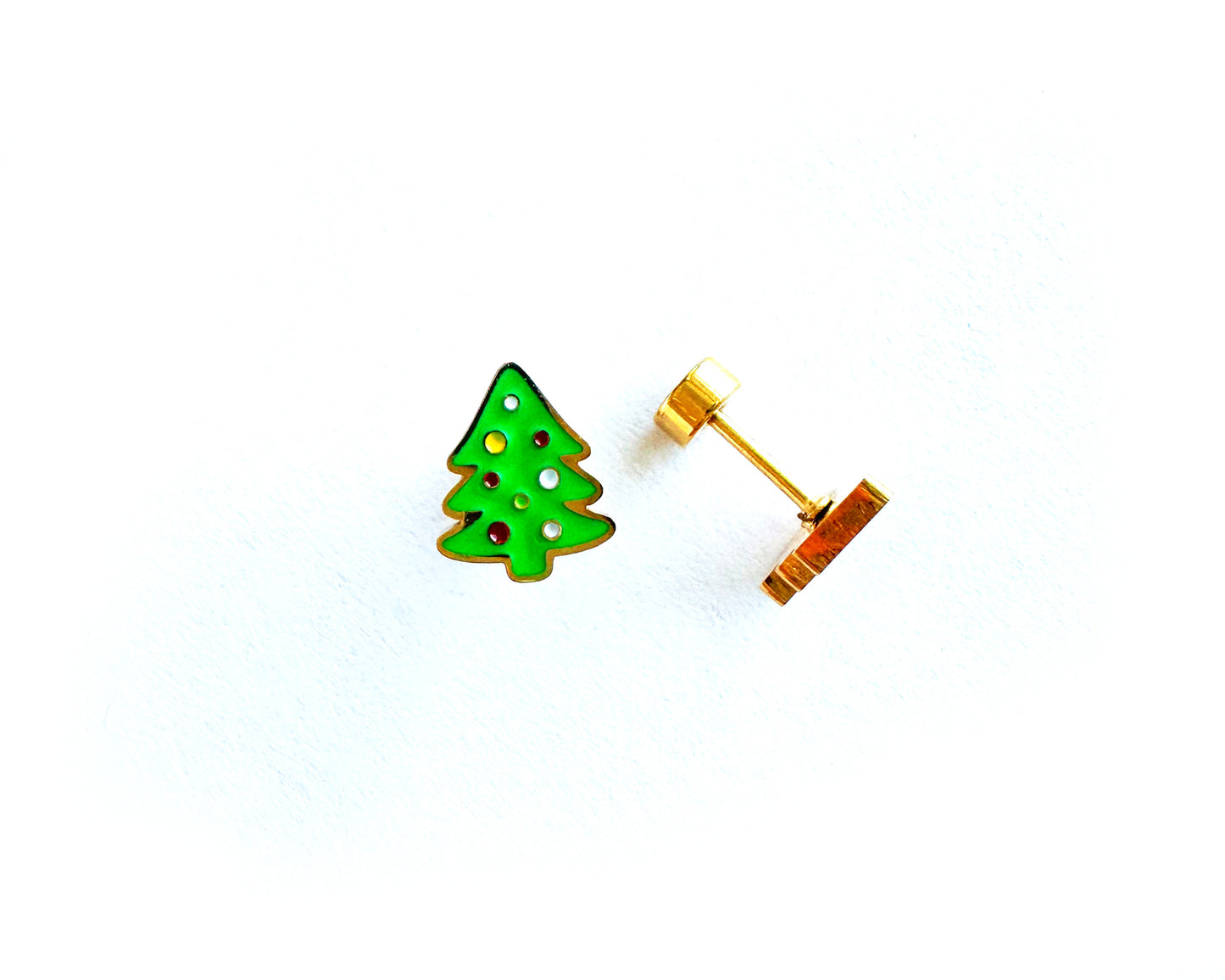 CHRISTMAS TREE STUD EARRINGS