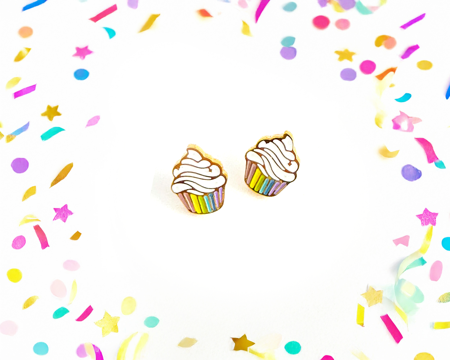 CUPCAKE STUD EARRINGS
