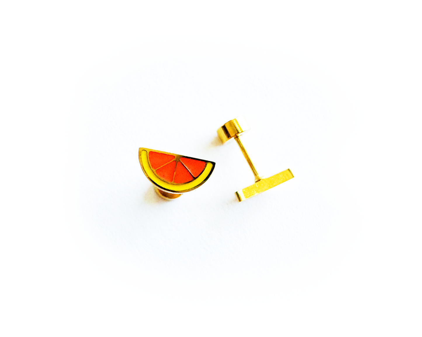 ORANGE STUD EARRINGS