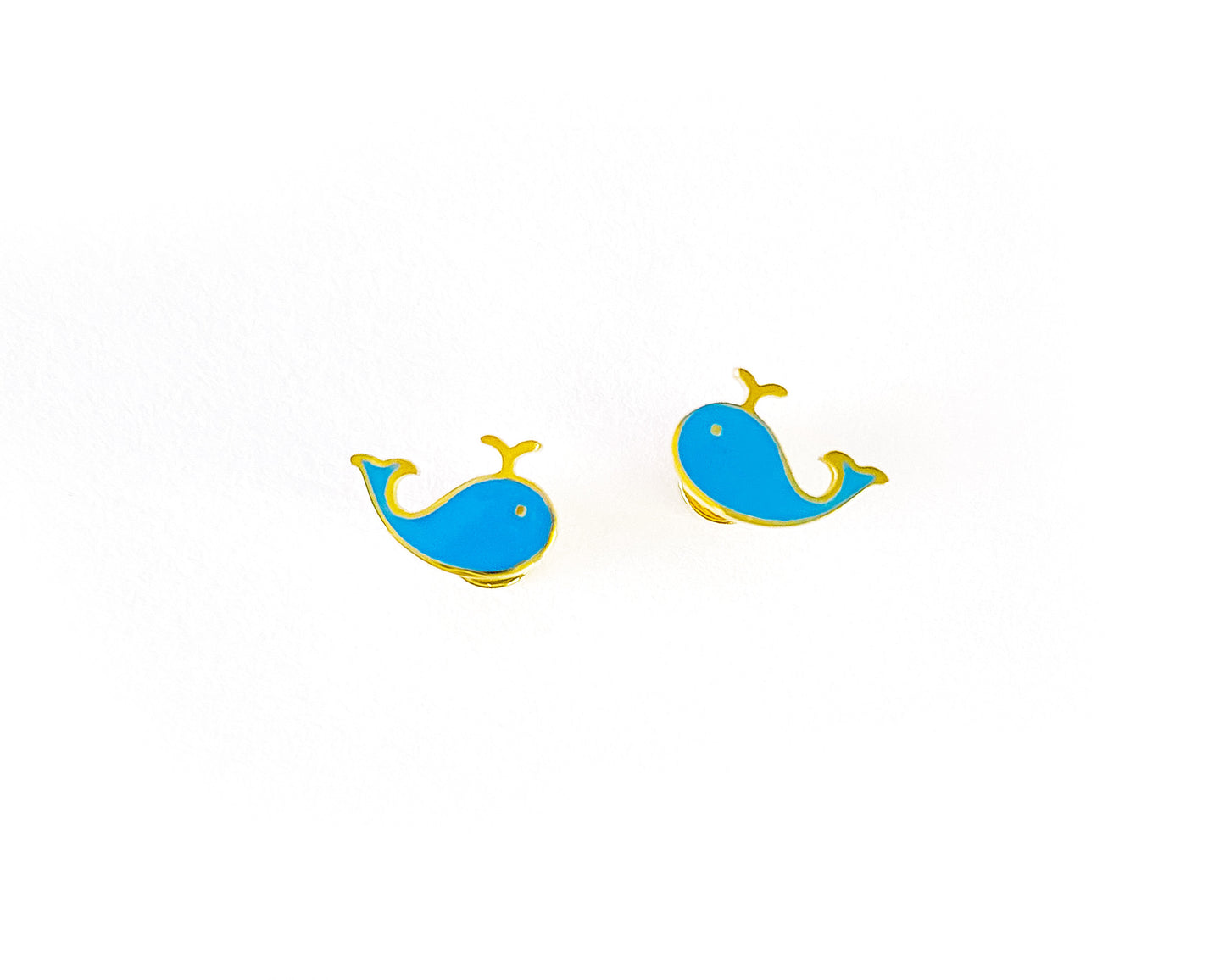 BABY WHALE STUD EARRINGS