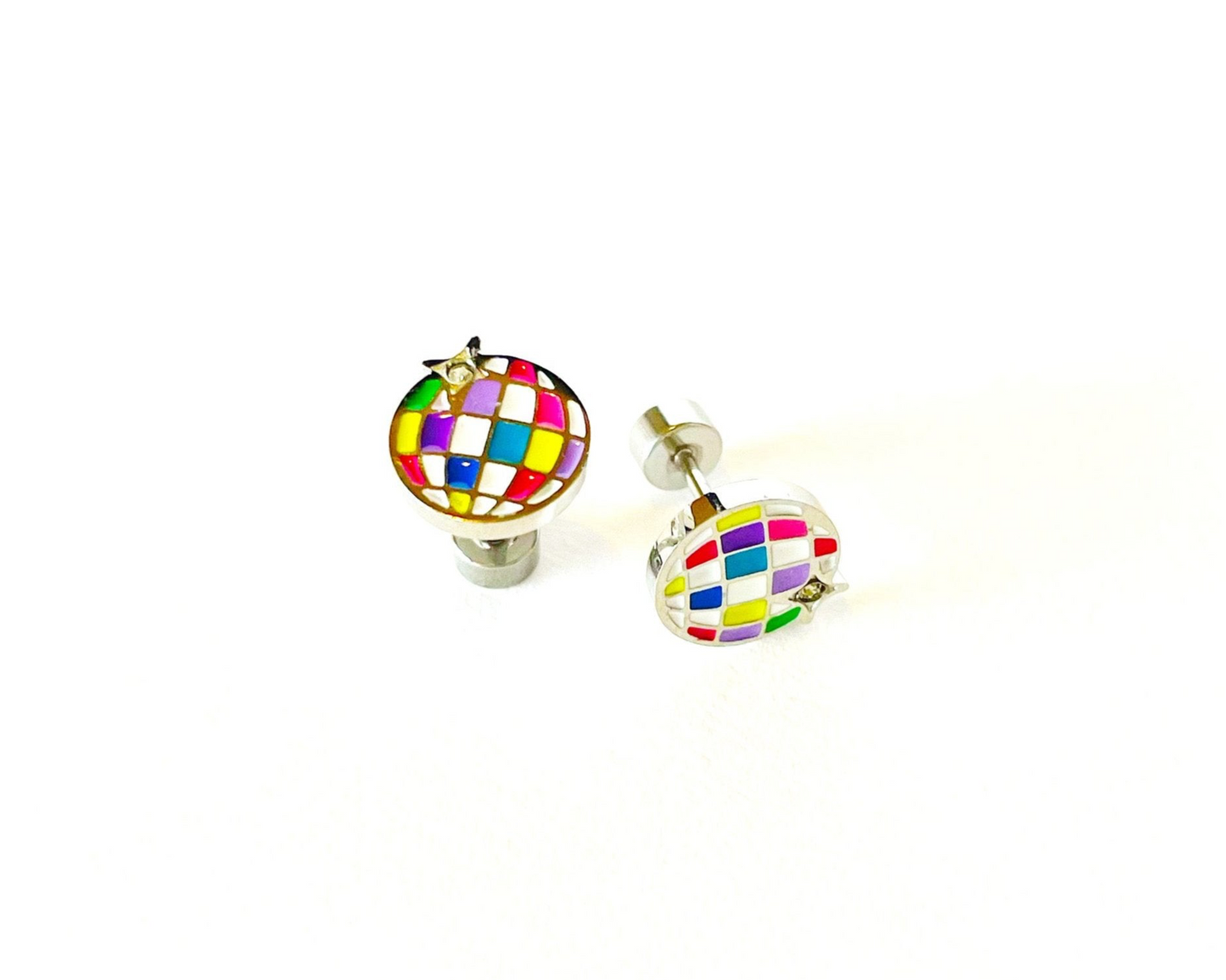DISCOBALL STUD EARRINGS