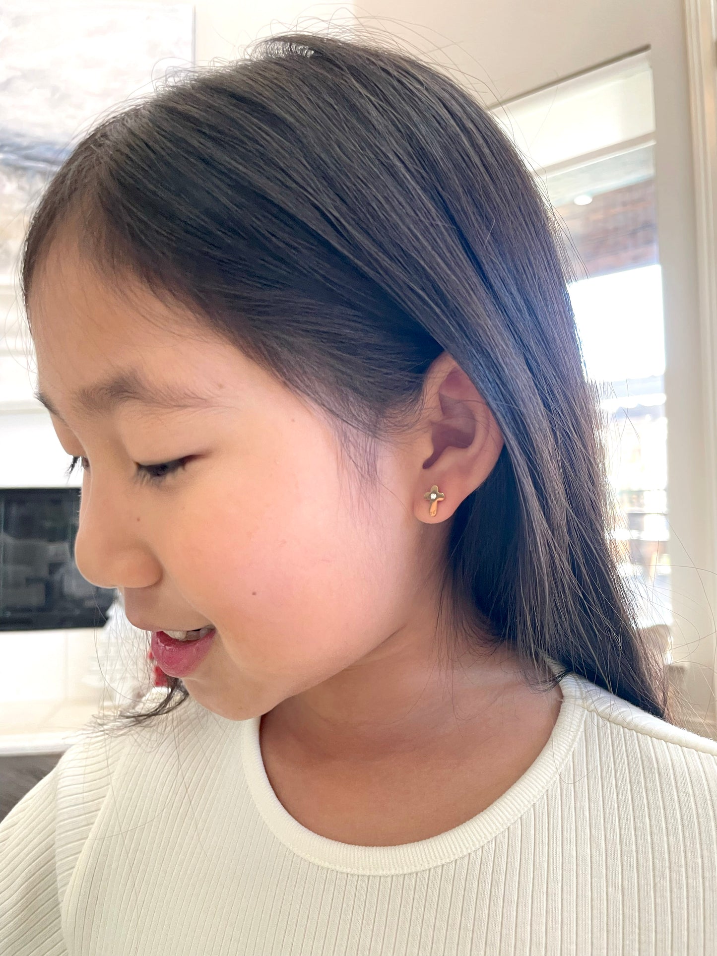 CROSS STUD EARRINGS