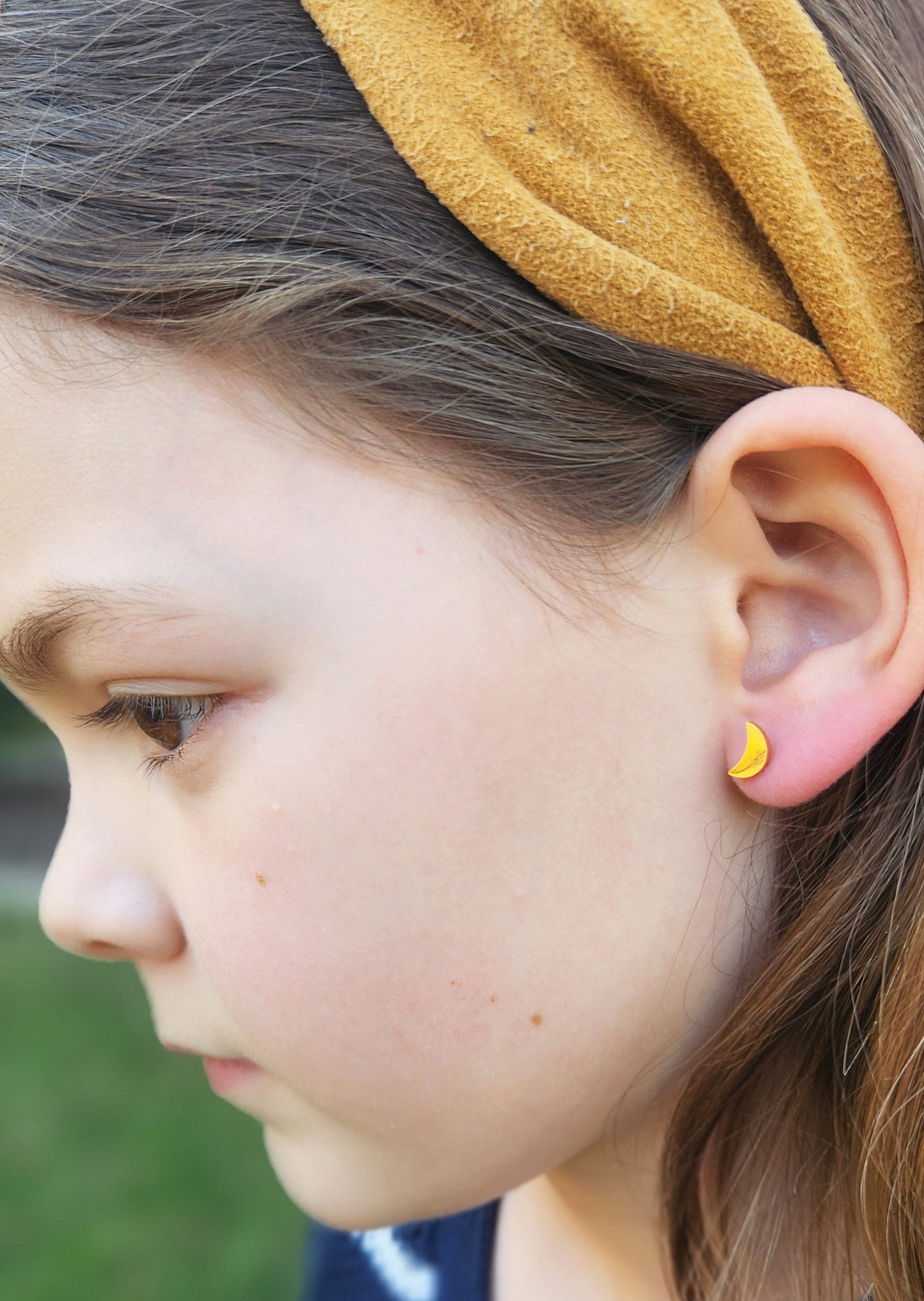 STAR AND MOON STUD EARINGS