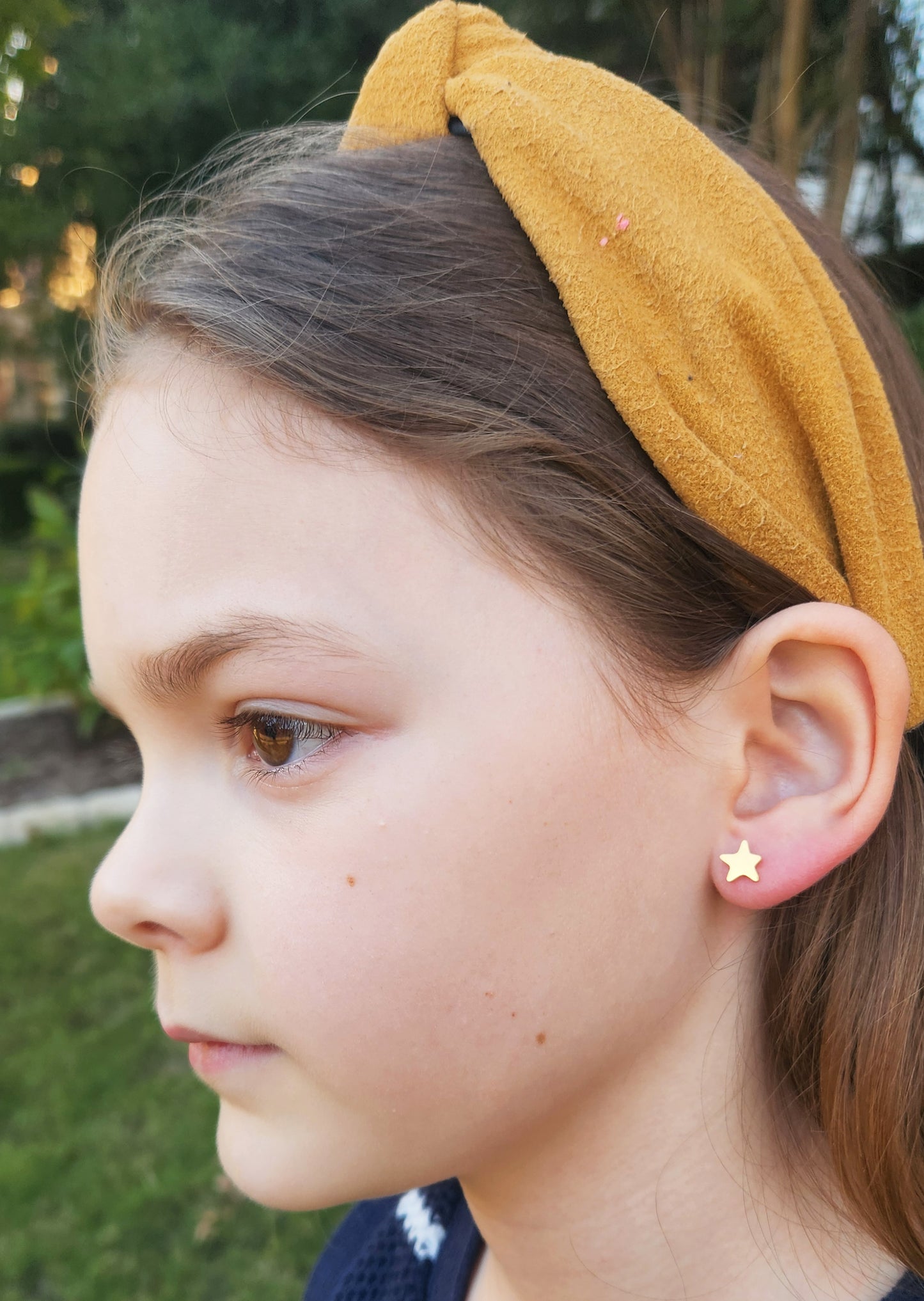 STAR AND MOON STUD EARINGS