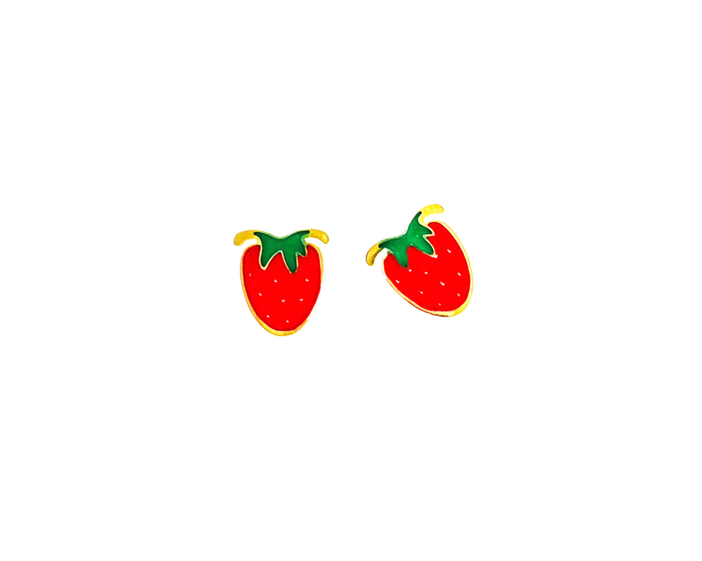 STRAWBERRY STUD EARRINGS