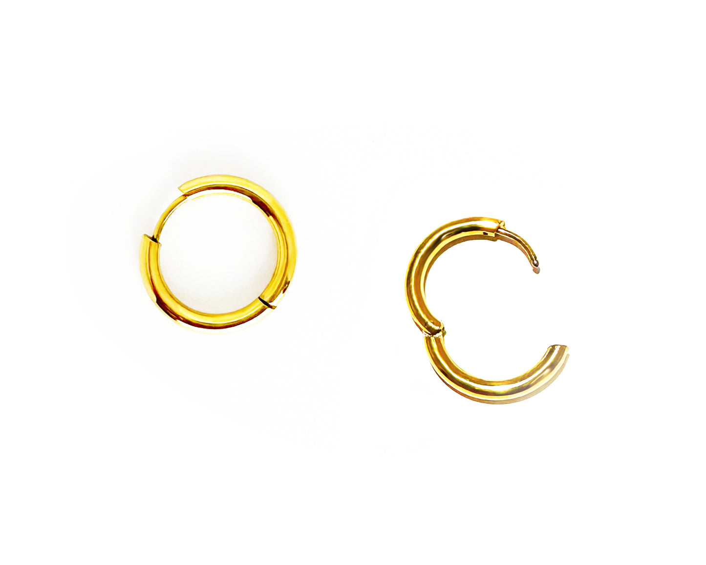 GOLD HUGGIE HOOPS