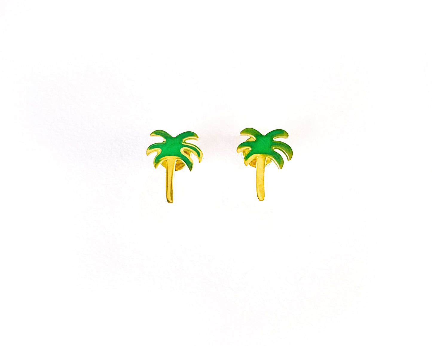 PALM TREE STUD EARRINGS