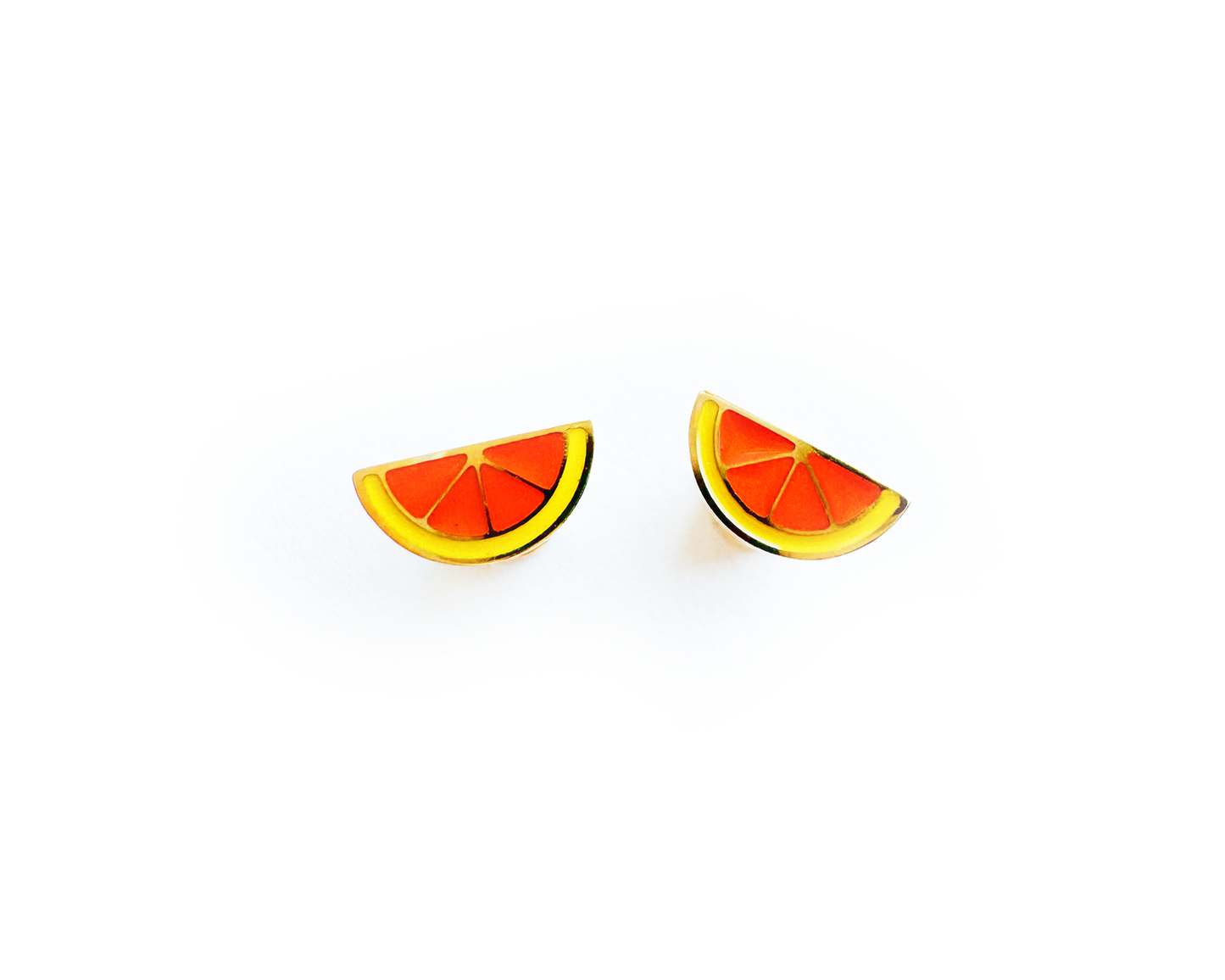 ORANGE STUD EARRINGS