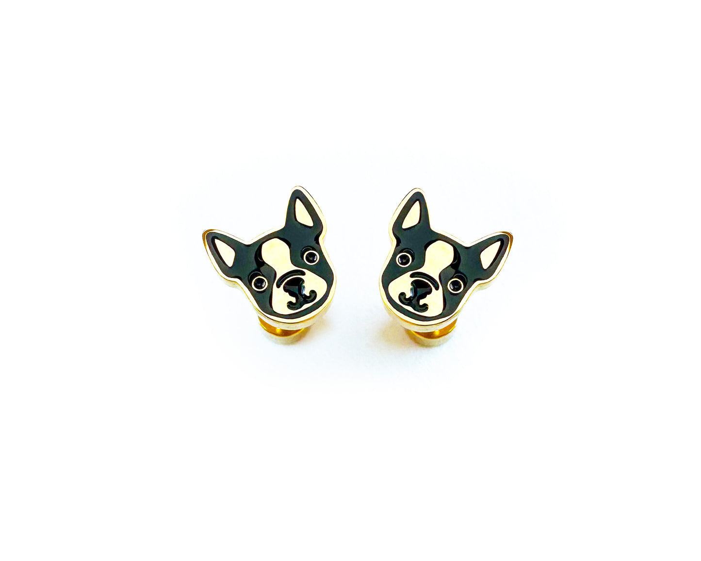 DOG STUD EARINGS