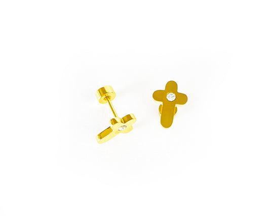 CROSS STUD EARRINGS