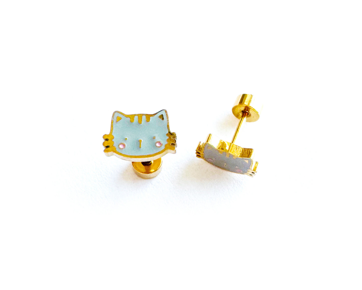 KITTY STUD EARRINGS