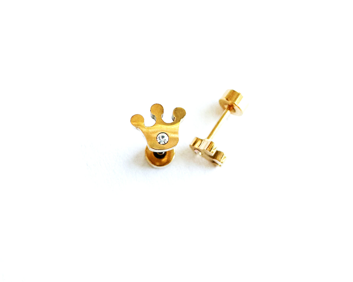 CROWN STUD EARRINGS