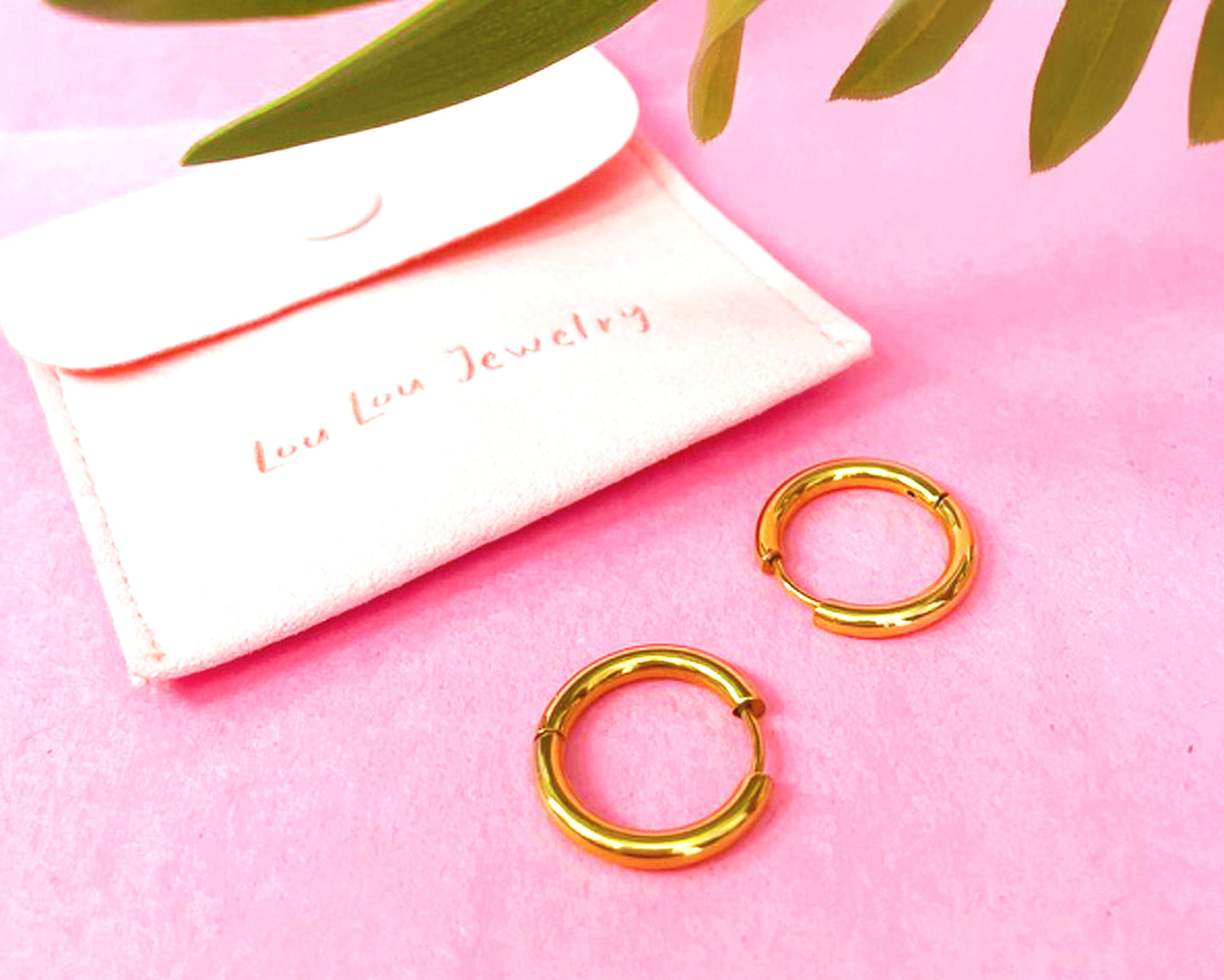 GOLD HUGGIE HOOPS