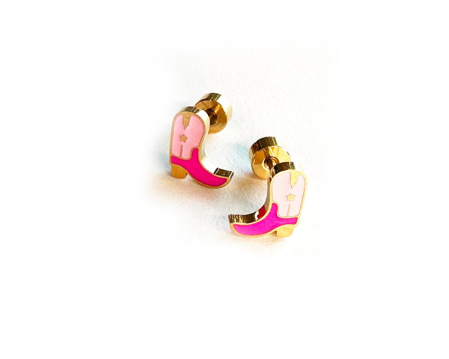 COWGIRL BOOTS STUD EARRINGS