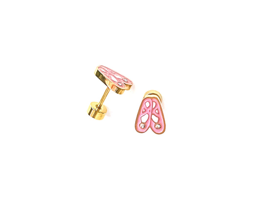 BALLET SHOES STUD EARRINGS