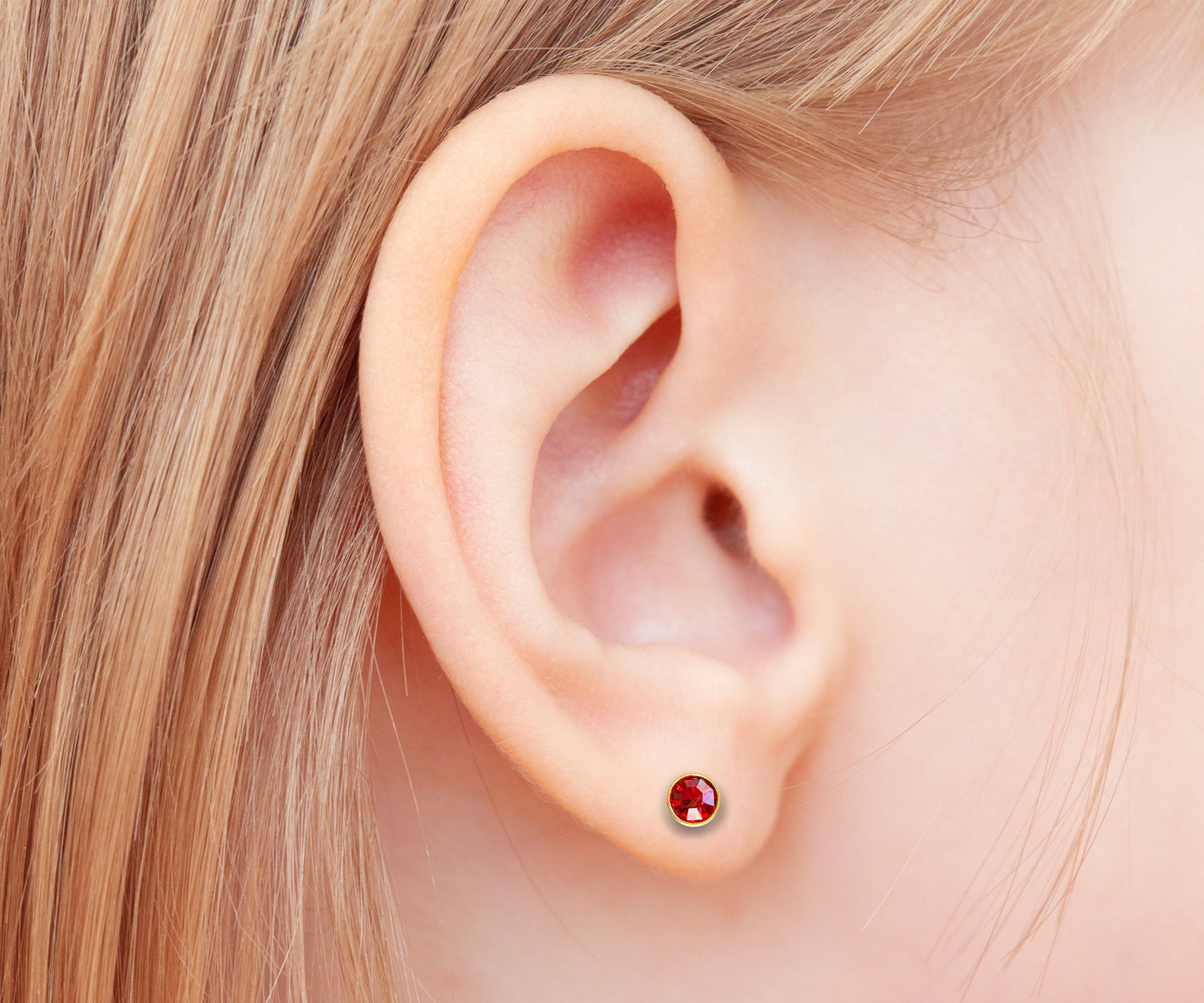 BIRTHSTONE STUD EARRINGS