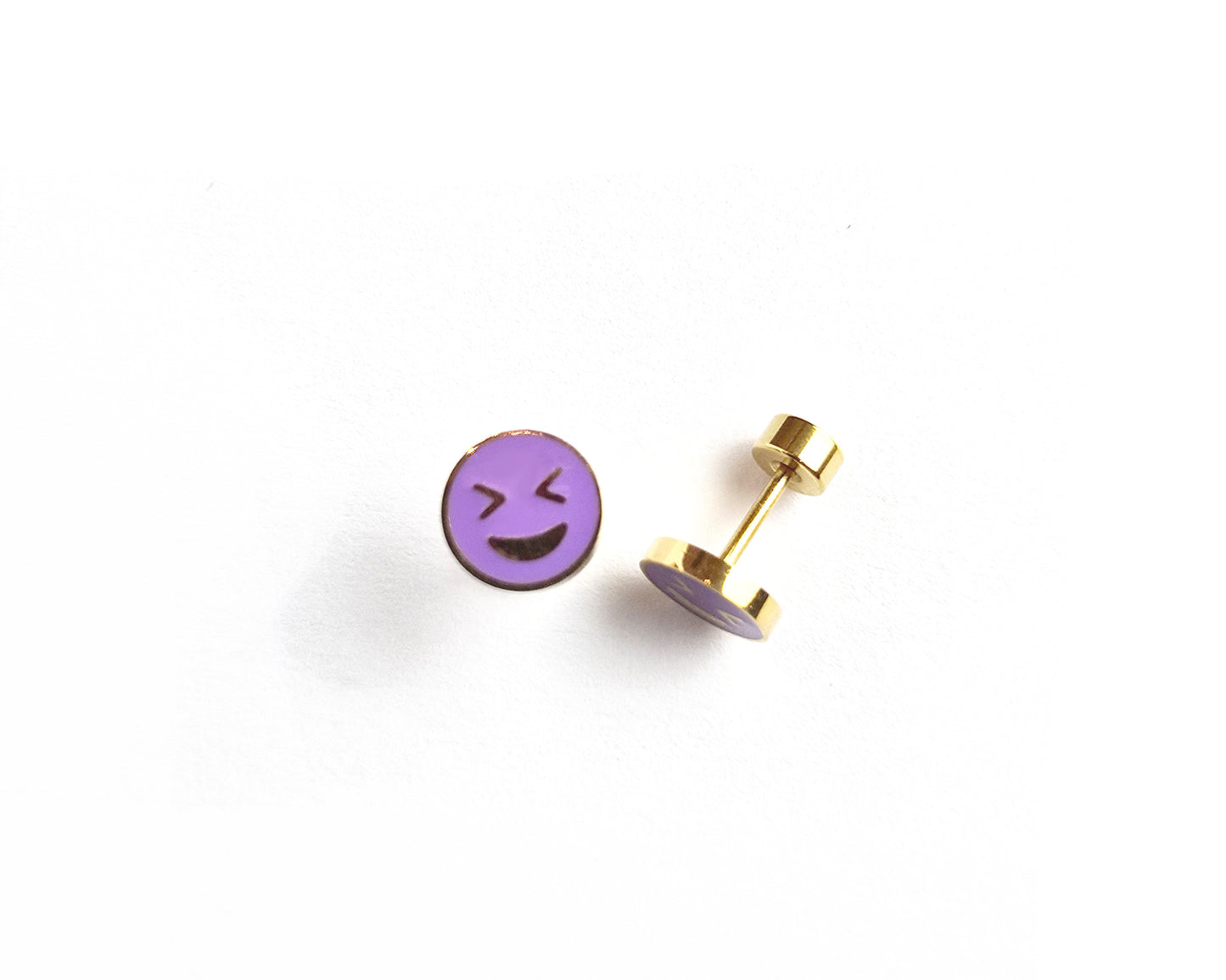 EXCITED EMOJI STUD EARRINGS